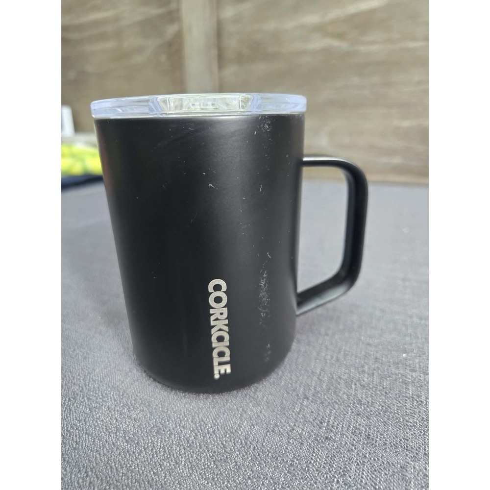 Corkcicle 16oz Triple Insulated Stainless Steel Mug Brillio Black